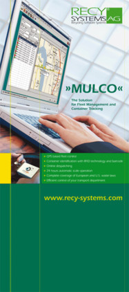 RecySystems AG: Messebanner "MULCO"