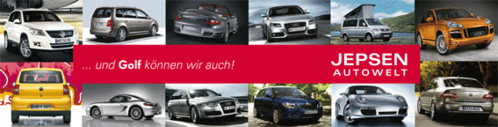 Jepsen Autowelt: Messebanner "... Golf können wir auch!"