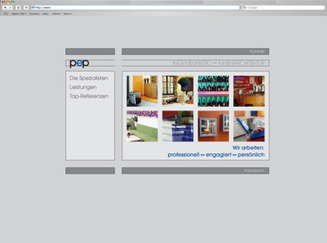 Ingenieurbüro pep: Webdesign